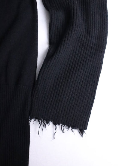 Aleksandr Manamis cashmere high rib raw sweater