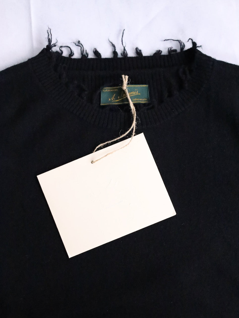 Aleksandr Manamis cashmere high rib raw sweater