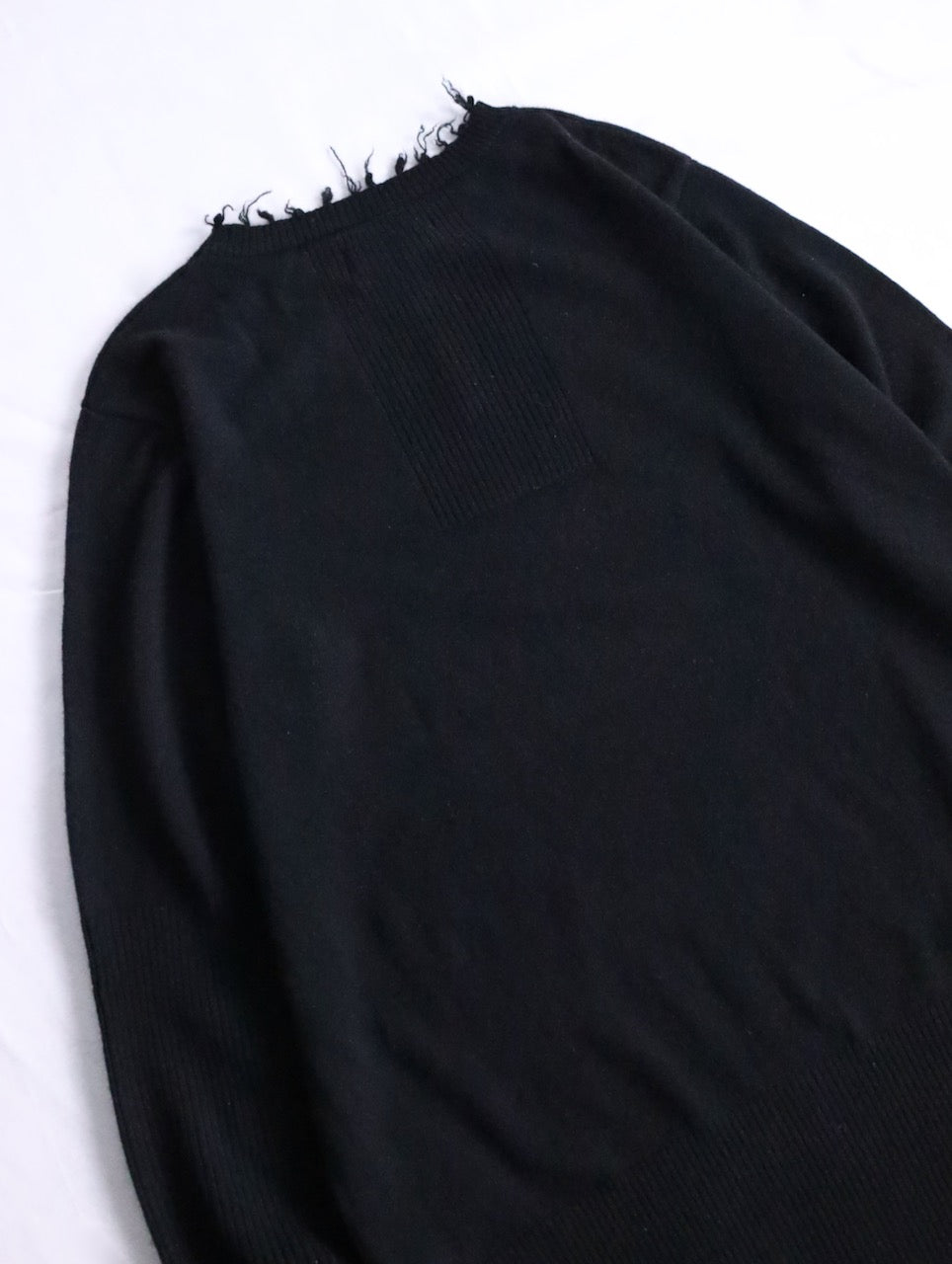 Aleksandr Manamis cashmere high rib raw sweater