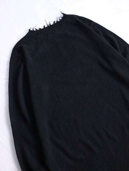 Aleksandr Manamis cashmere high rib raw sweater