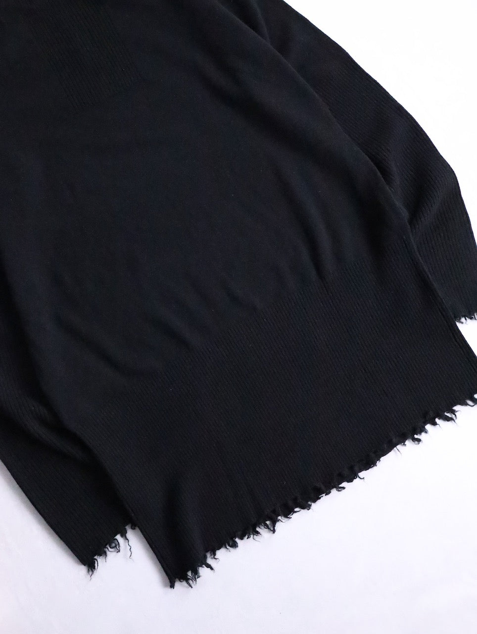 Aleksandr Manamis cashmere high rib raw sweater