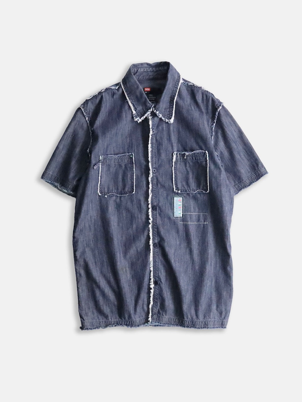 DIESEL denim s/s shirt lightblue