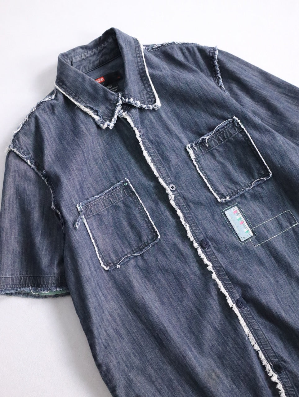 DIESEL denim s/s shirt lightblue