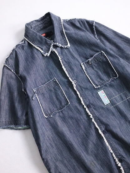 DIESEL denim s/s shirt lightblue
