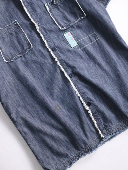 DIESEL denim s/s shirt lightblue