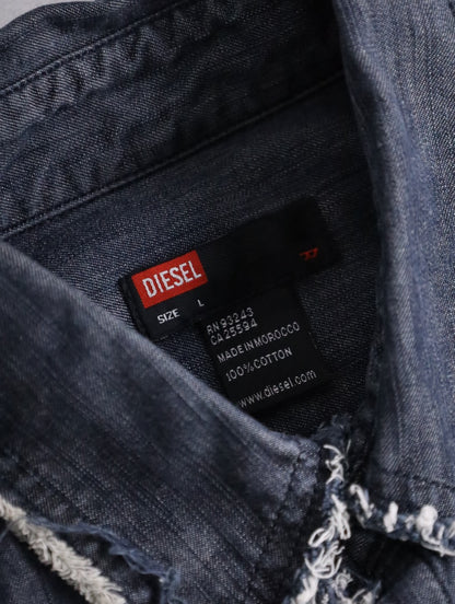 DIESEL denim s/s shirt lightblue