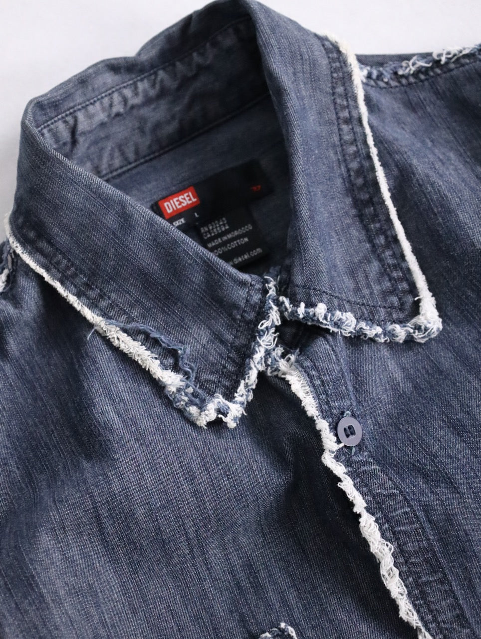 DIESEL denim s/s shirt lightblue