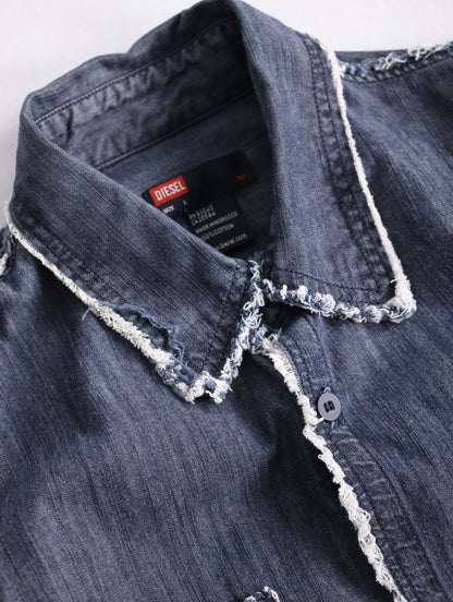 DIESEL denim s/s shirt lightblue