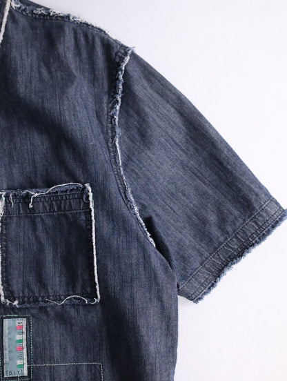 DIESEL denim s/s shirt lightblue