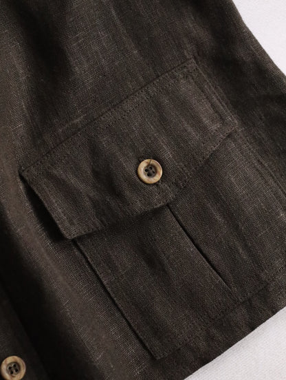 3piece linen setup brown