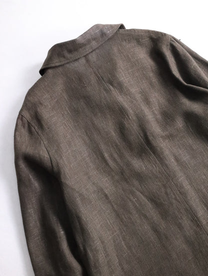 3piece linen setup brown