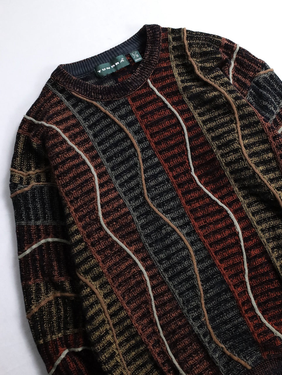TUNDRA 3D knit sweater black