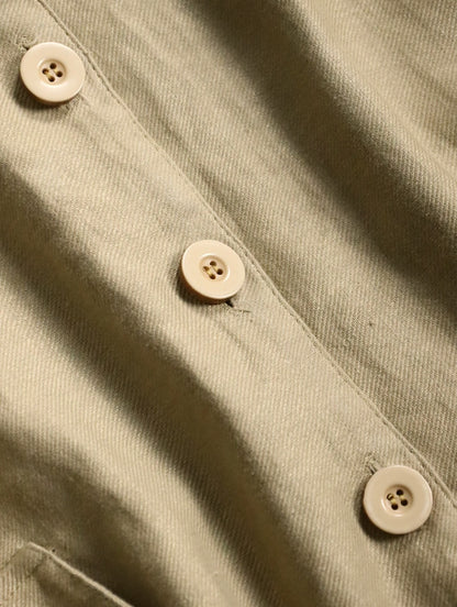 linen cotton dolman sleeve jacket ocher