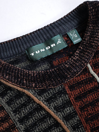 TUNDRA 3D knit sweater black