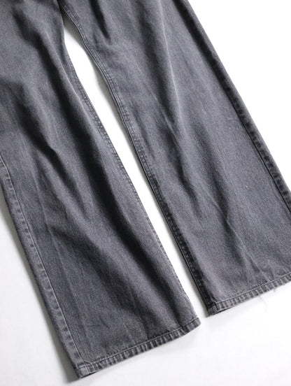 Y's yohji yamamoto print denim pants black