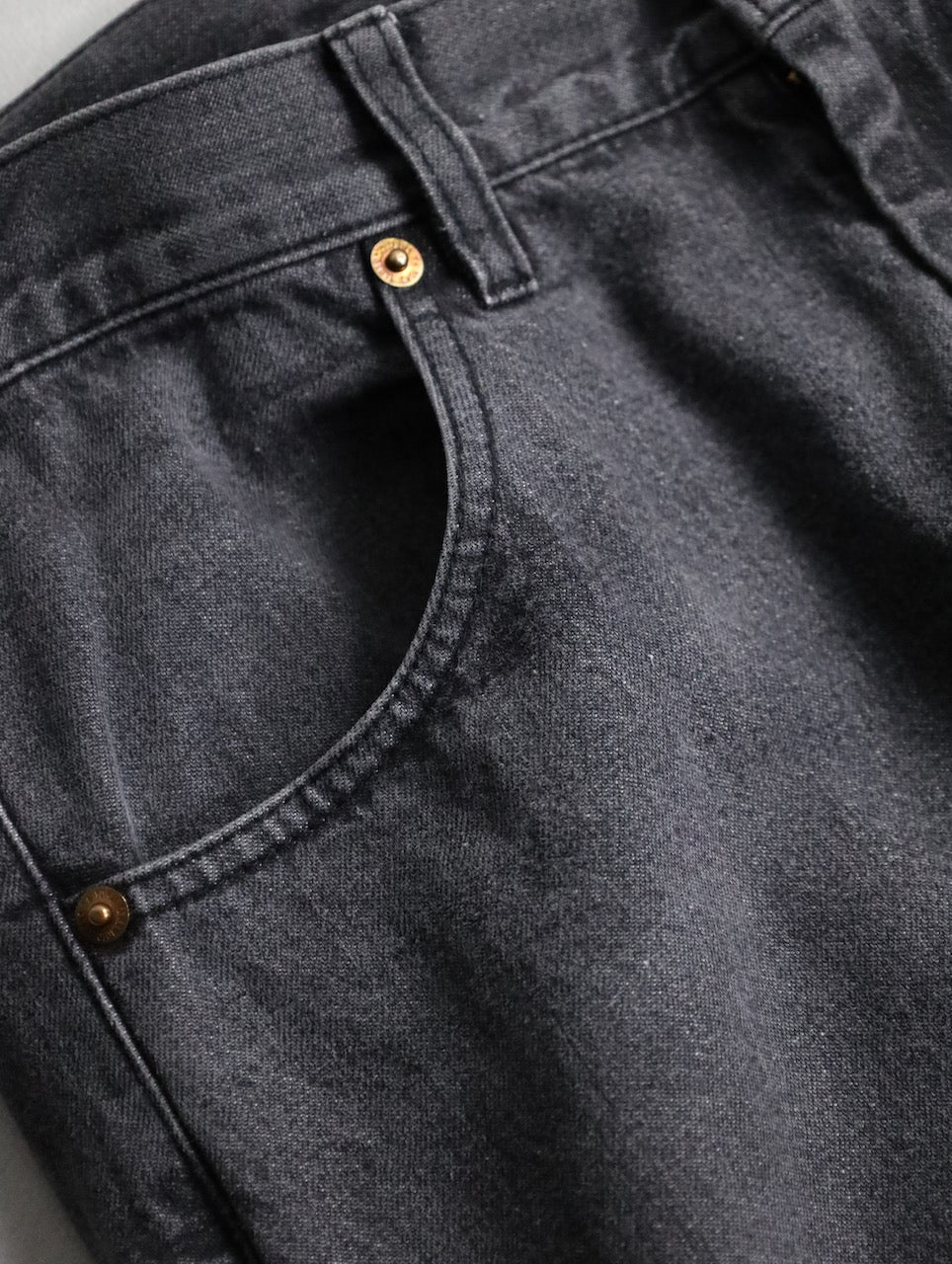 Y's yohji yamamoto print denim pants black