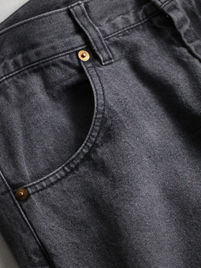 Y's yohji yamamoto print denim pants black
