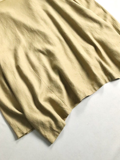 linen cotton dolman sleeve jacket ocher