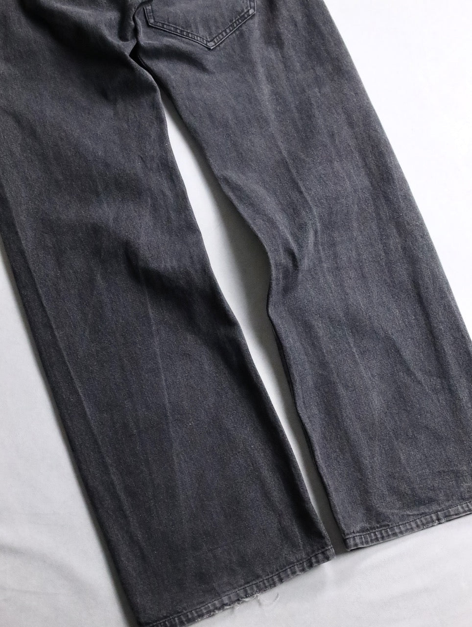 Y's yohji yamamoto print denim pants black