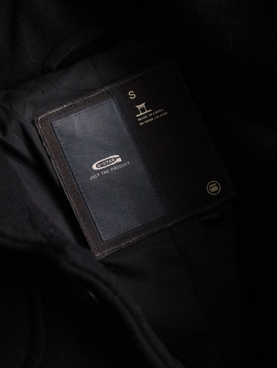 G-STAR RAW wool half jacket black