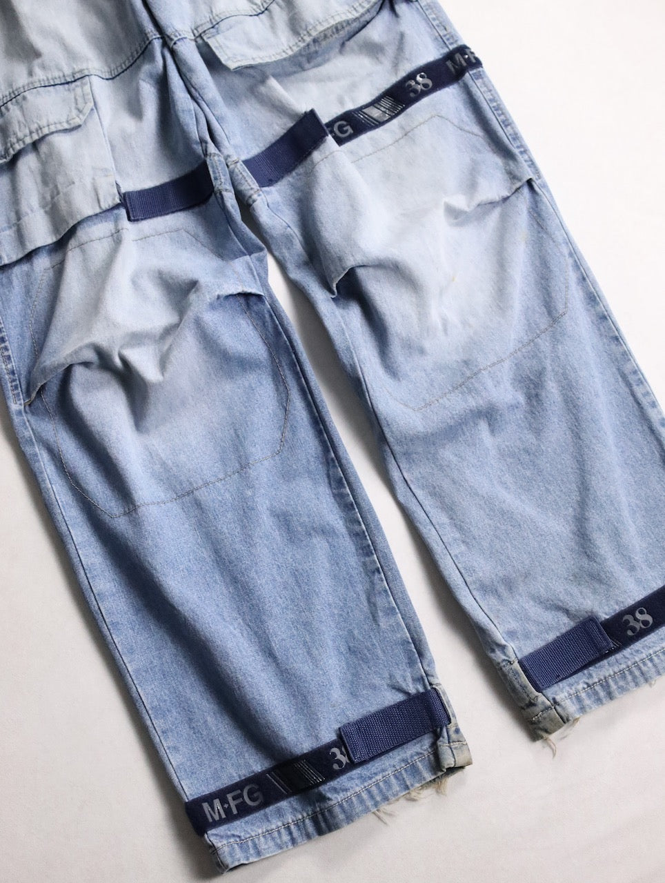 Marithe Francois Girbaud shuttle denim pants blue