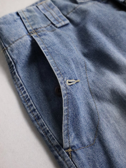 Marithe Francois Girbaud shuttle denim pants blue