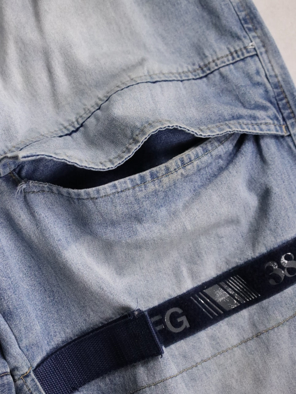 Marithe Francois Girbaud shuttle denim pants blue