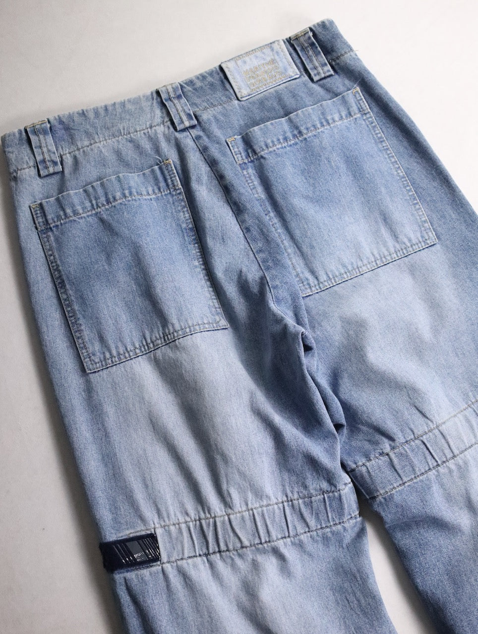 Marithe Francois Girbaud shuttle denim pants blue