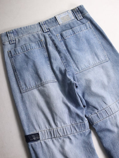 Marithe Francois Girbaud shuttle denim pants blue