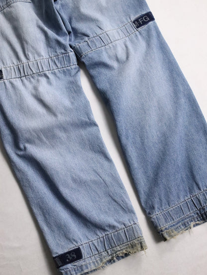 Marithe Francois Girbaud shuttle denim pants blue