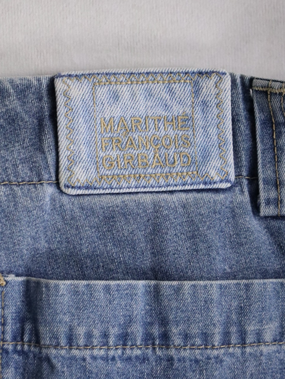 Marithe Francois Girbaud shuttle denim pants blue