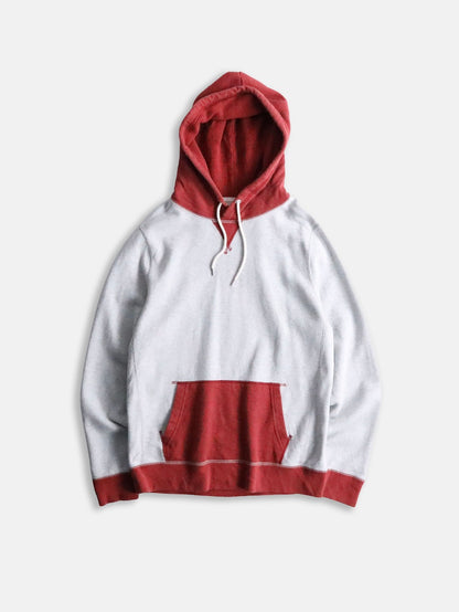 Abercrombie&Fitch 2tone hoodie gray-red