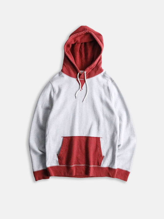 Abercrombie&Fitch 2tone hoodie gray-red