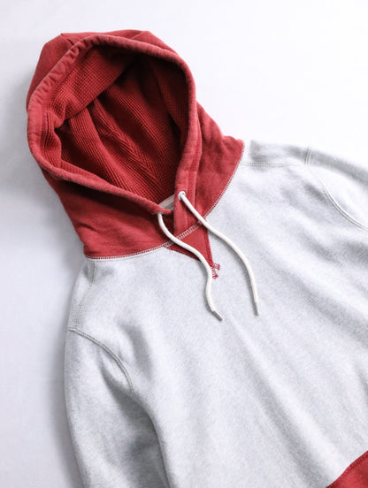 Abercrombie&Fitch 2tone hoodie gray-red
