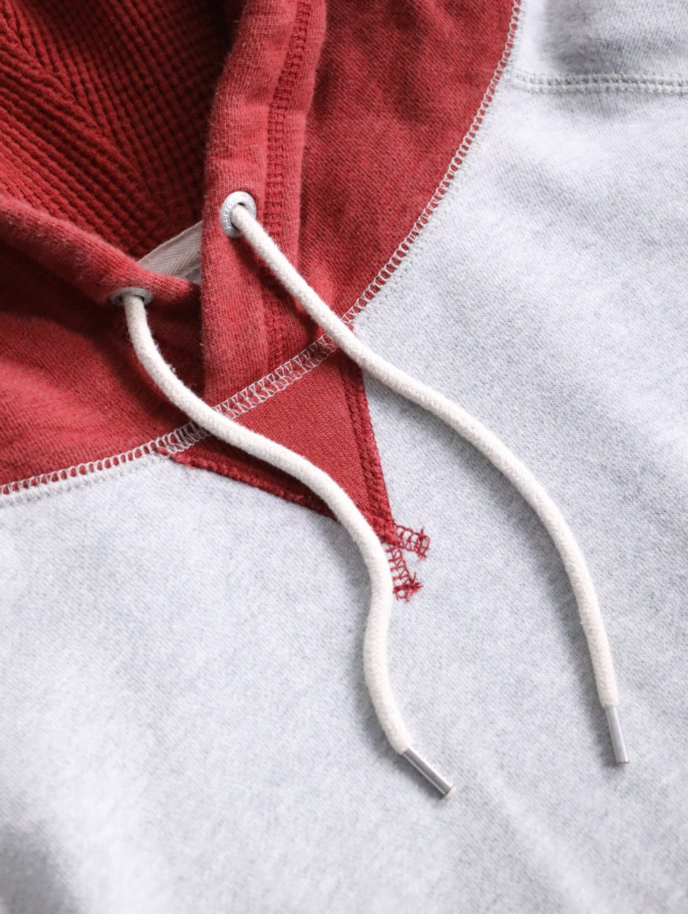 Abercrombie&Fitch 2tone hoodie gray-red