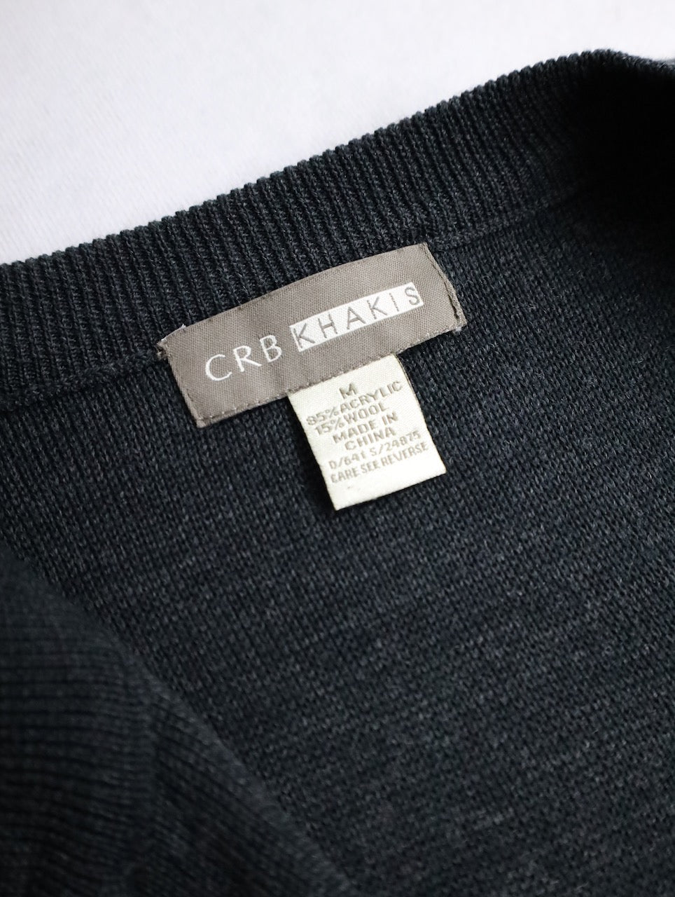 no-collar double zip knit darkgray