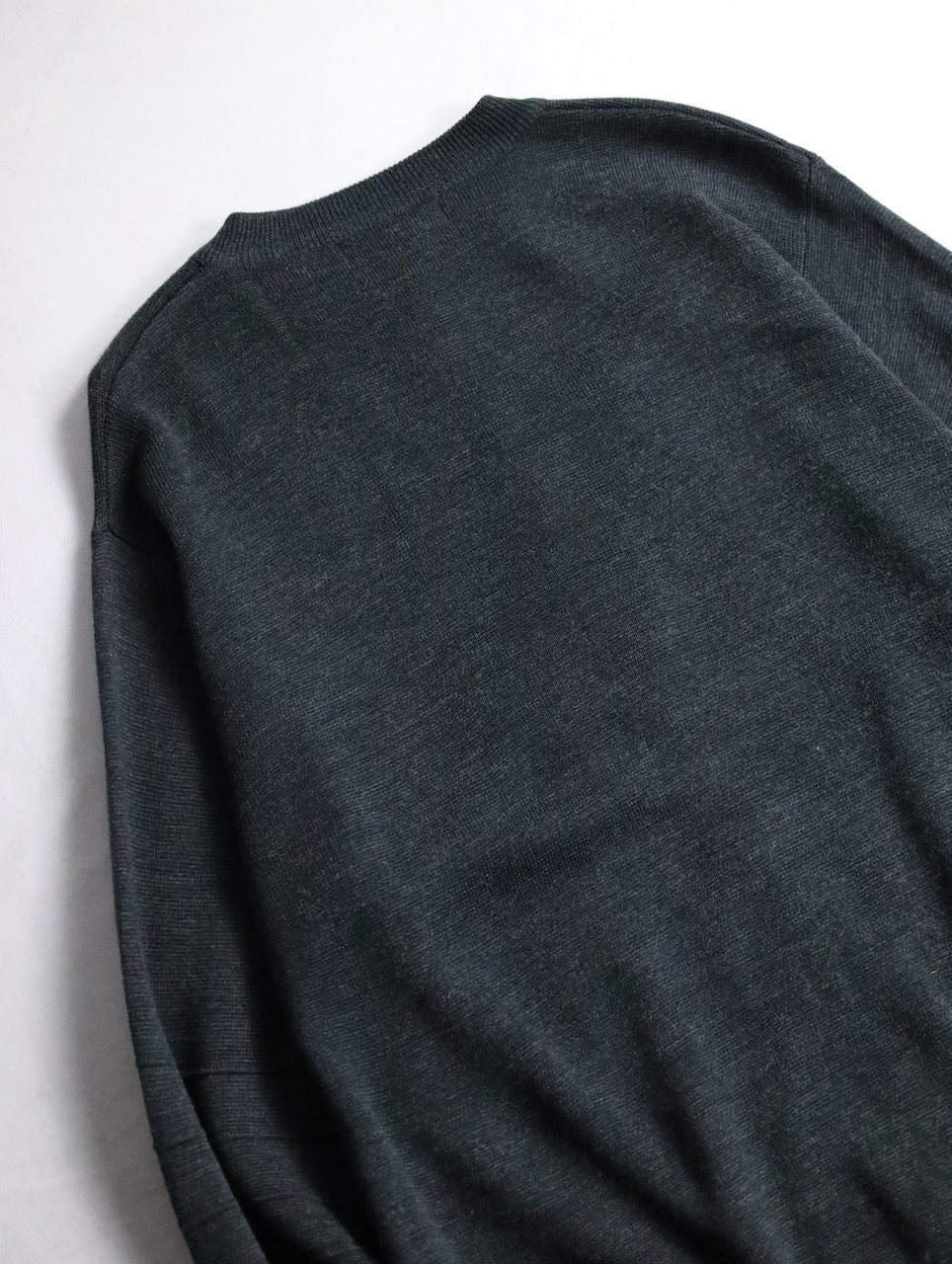 no-collar double zip knit darkgray