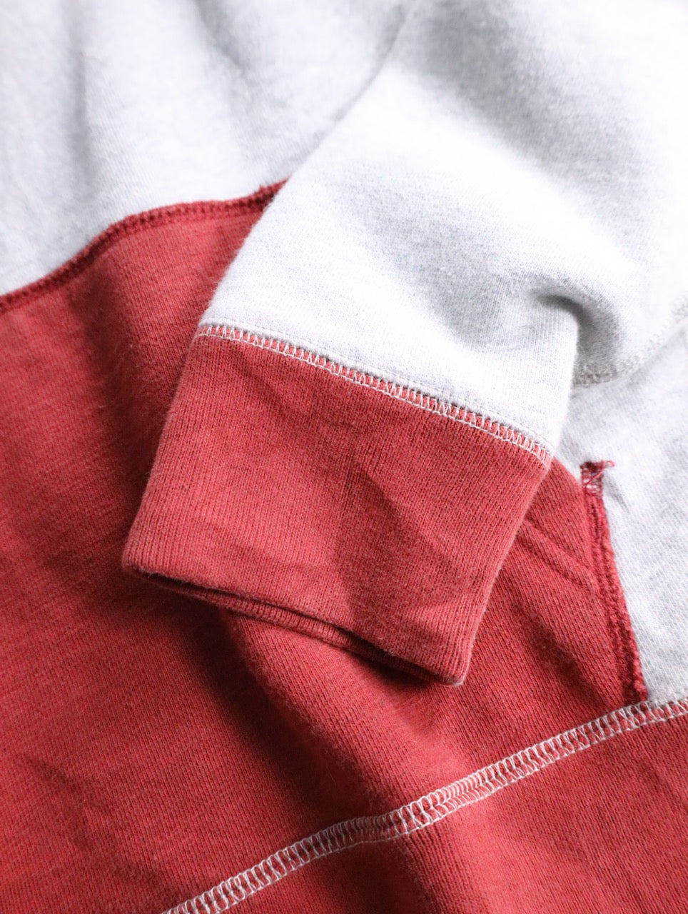 Abercrombie&Fitch 2tone hoodie gray-red