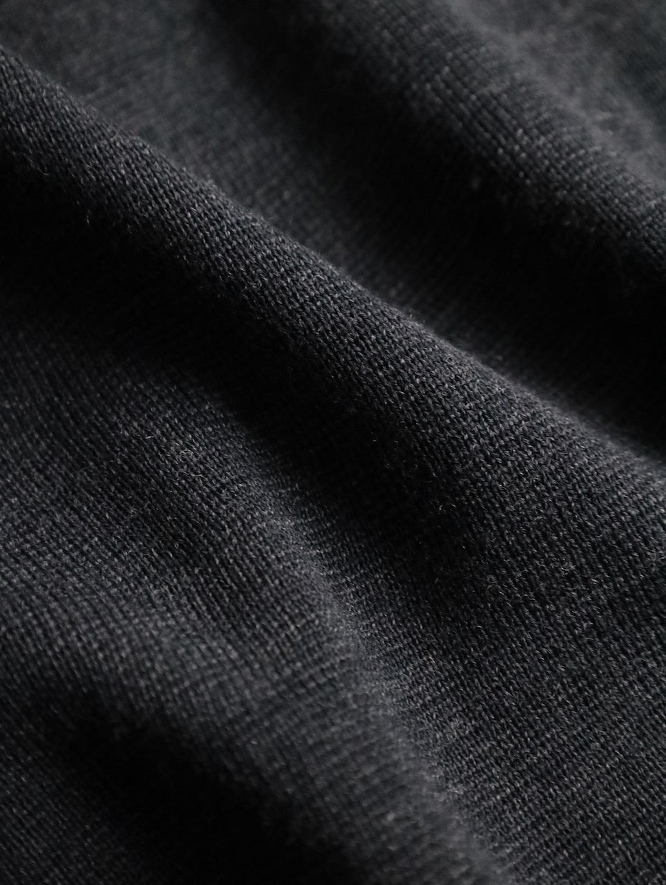 no-collar double zip knit darkgray