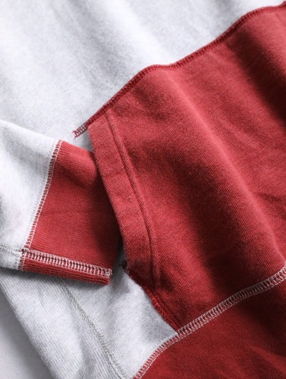 Abercrombie&Fitch 2tone hoodie gray-red