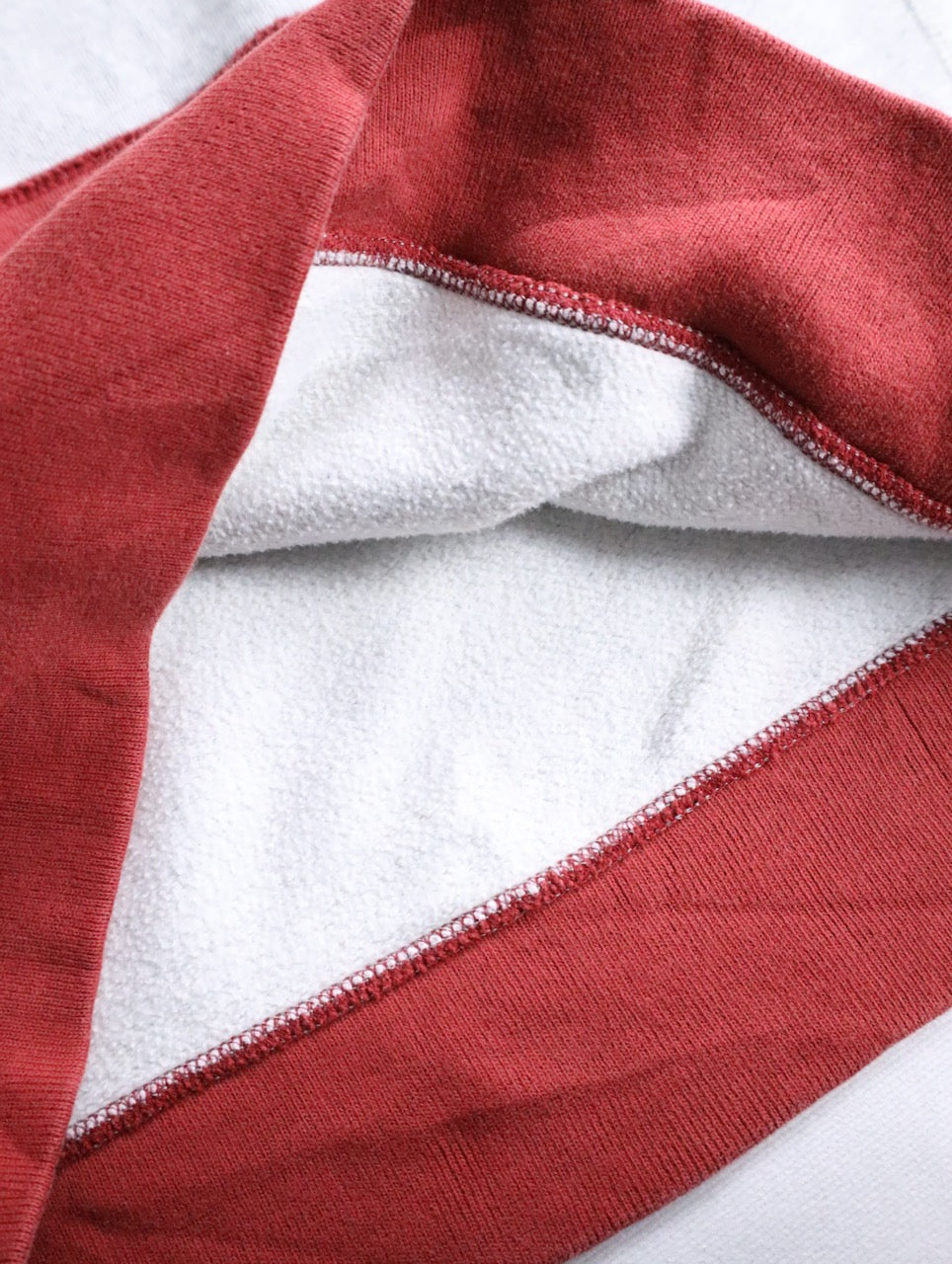 Abercrombie&Fitch 2tone hoodie gray-red