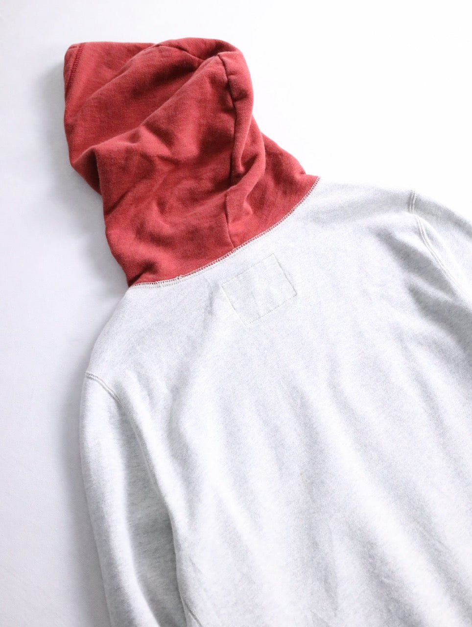 Abercrombie&Fitch 2tone hoodie gray-red