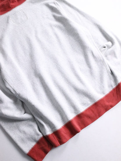Abercrombie&Fitch 2tone hoodie gray-red