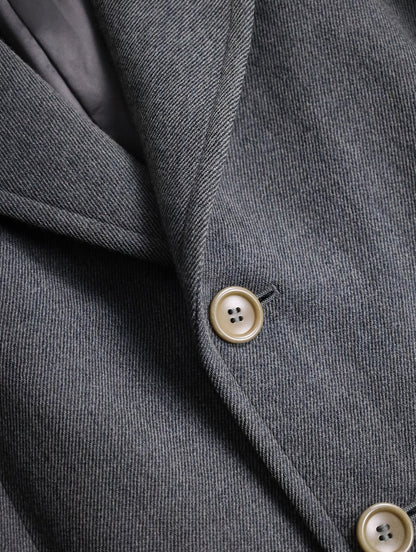 90s ARMANI COLLEZIONI middle wool blouson gray