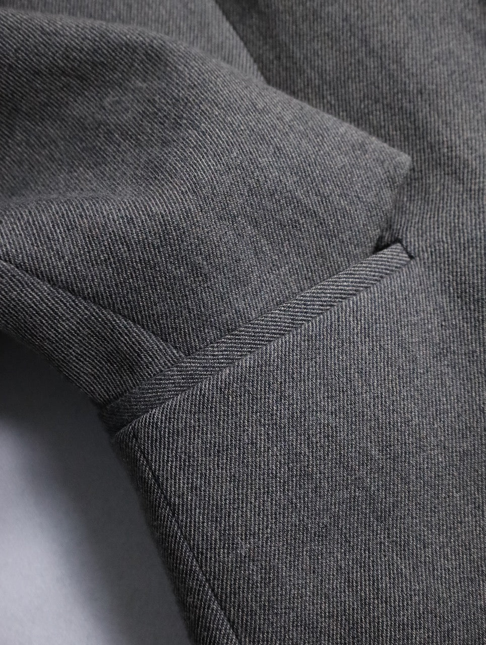 90s ARMANI COLLEZIONI middle wool blouson gray