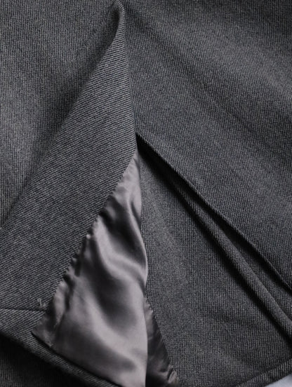 90s ARMANI COLLEZIONI middle wool blouson gray