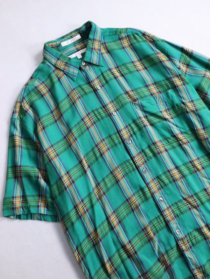 perry ellis s/s rayon shirt multi