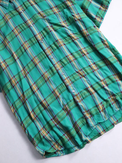 perry ellis s/s rayon shirt multi