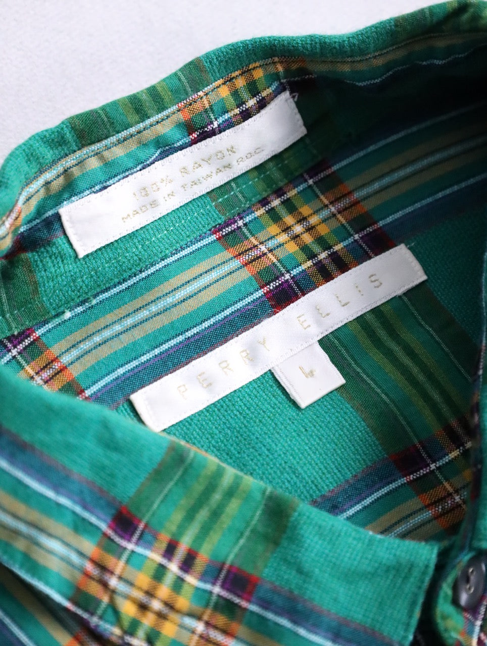 perry ellis s/s rayon shirt multi