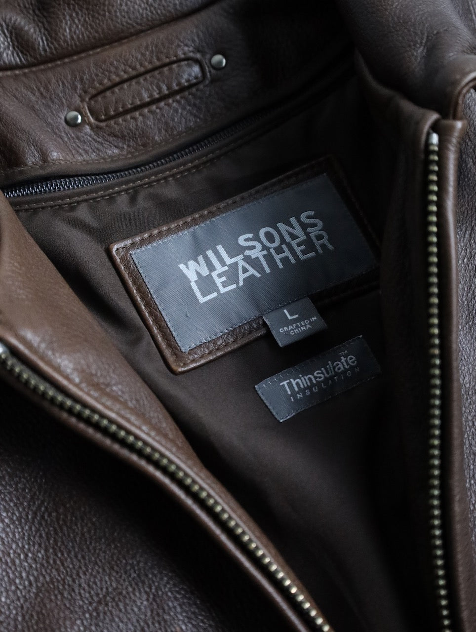 WILSONS LEATHER real muton jacket brown